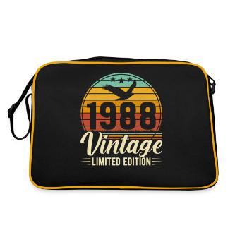 Creative Design for 36th Birthday Vintage 1988 - Retro Bag - black/gold - Back
