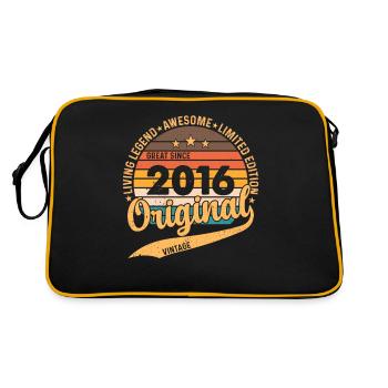 2016 Birthday 2016 Born In 2016 Birthday - Retro Bag - black/gold - Back