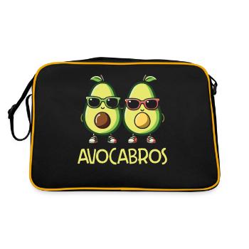 Avocat Guacamole Vegan Cadeau - Sac Retro - noir/or - Dos