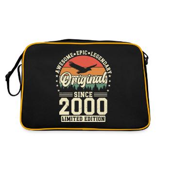 2000 Anniversaire Né en 2000 vintage Rétro. Editio - Sac Retro - noir/or - Dos