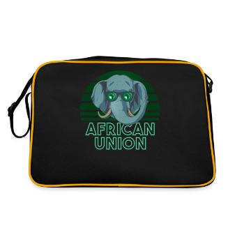 Union africaine - Sac Retro - noir/or - Dos