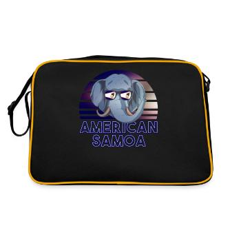 Samoa américaines - Sac Retro - noir/or - Dos