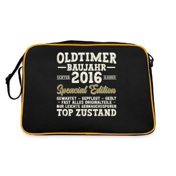 2016 Birthday 2016 Born In 2016 Birthday - Retro Bag - black/gold - Back