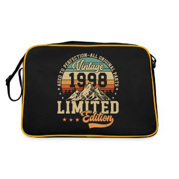 Cadeau 1998 Cadeau Anniversaire 1998 Vintage 1998 - Sac Retro - noir/or - Dos