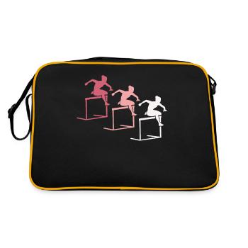 Obstacle course color play - Retro Bag - black/gold - Back