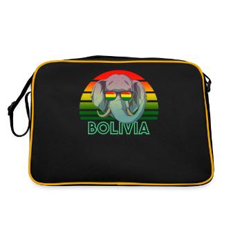 Bolivie - Sac Retro - noir/or - Dos