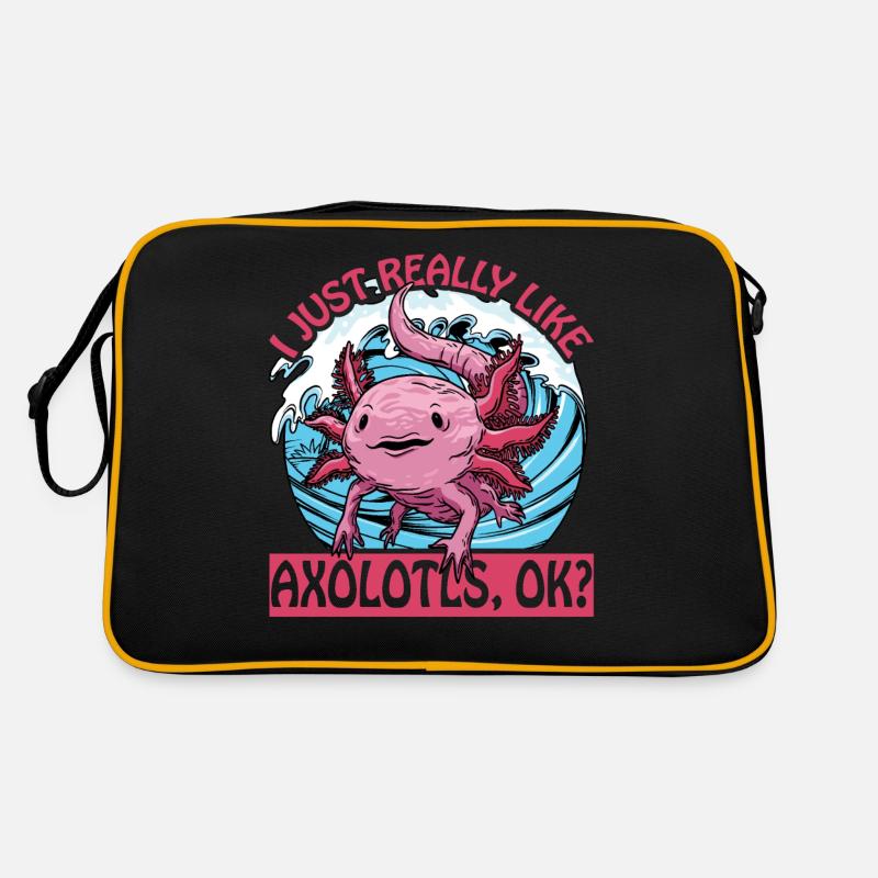 J’aime vraiment les axolotls, d’accord ? Sac Retro