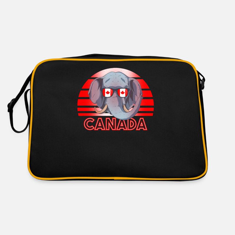 Kanada - Retro Tasche - Schwarz/Gold