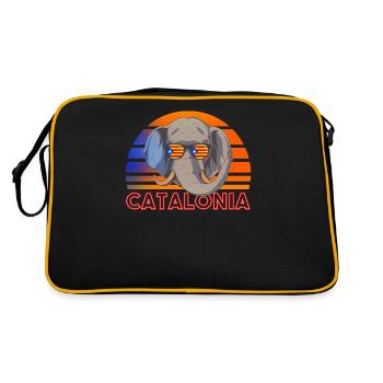 Catalogne - Sac Retro - noir/or - Dos