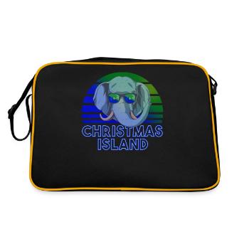 Île Christmas - Sac Retro - noir/or - Dos