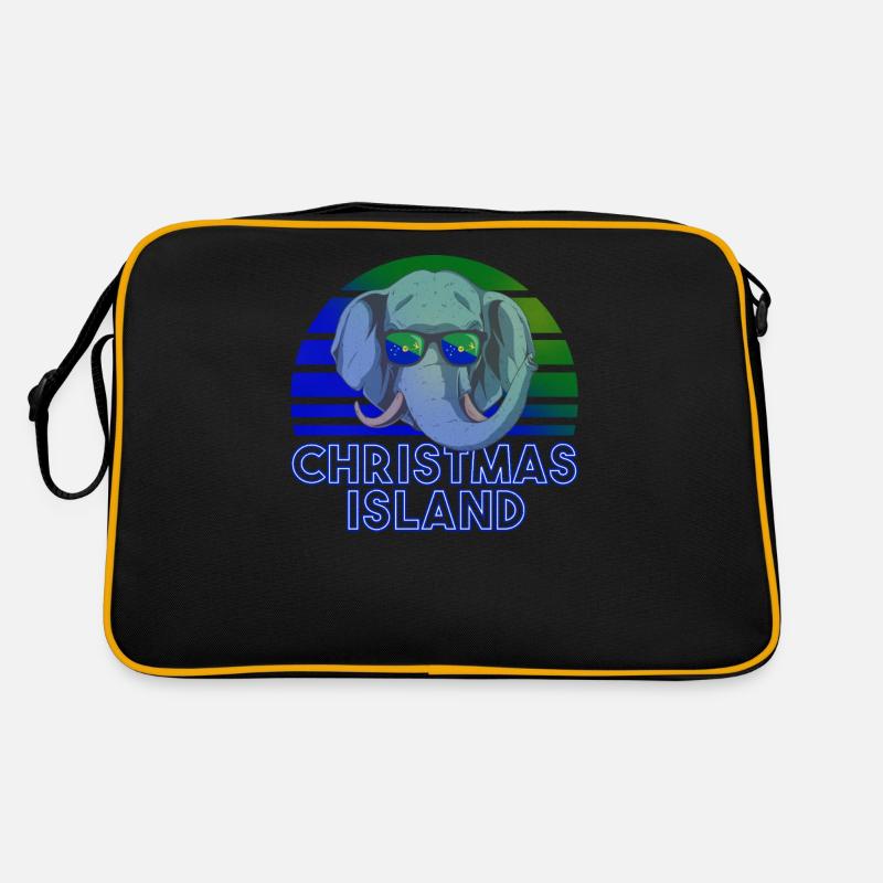 Weihnachtsinsel Retro Tasche