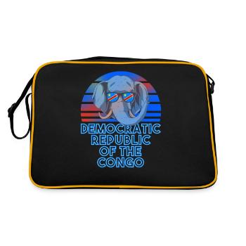 République démocratique du Congo - Sac Retro - noir/or - Dos