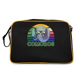 Comores - Sac Retro - noir/or - Dos
