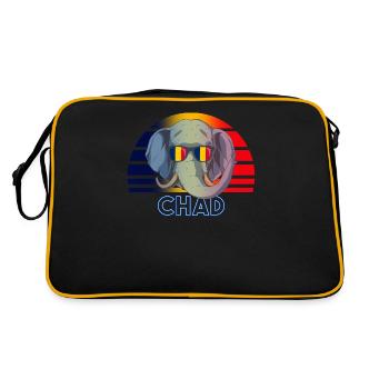 Tchad - Sac Retro - noir/or - Dos