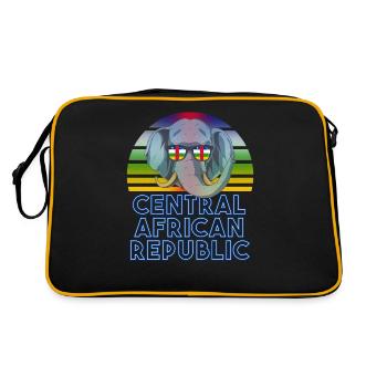 Central African Republic - Retro Bag - black/gold - Back