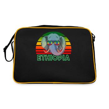 Ethiopia - Retro Bag - black/gold - Back
