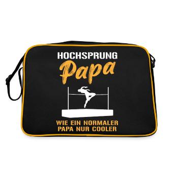 Cool dad with high jump gene - Retro Bag - black/gold - Back