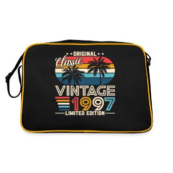 Cadeau d’anniversaire vintage 1997 - Sac Retro - noir/or - Dos