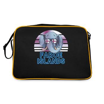 Faroe Islands - Retro Bag - black/gold - Back
