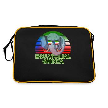 Guinée équatoriale - Sac Retro - noir/or - Dos