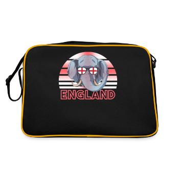 Angleterre - Sac Retro - noir/or - Dos