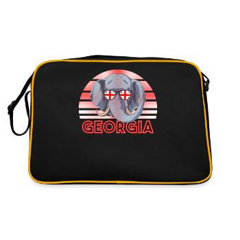 Géorgie - Sac Retro - noir/or - Dos