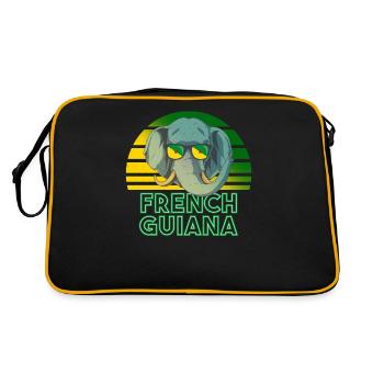 Guyane française - Sac Retro - noir/or - Dos