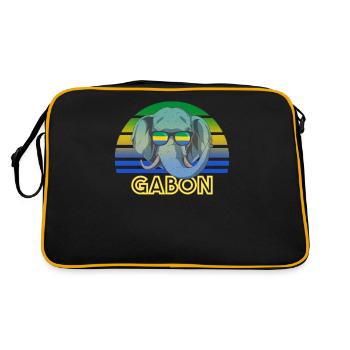 Gabon - Retro Bag - black/gold - Back