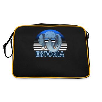 Estonia - Retro Bag - black/gold - Back