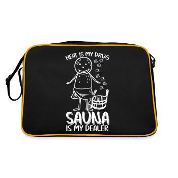 Sauna Bien-être Blague Saunas - Sac Retro - noir/or - Dos