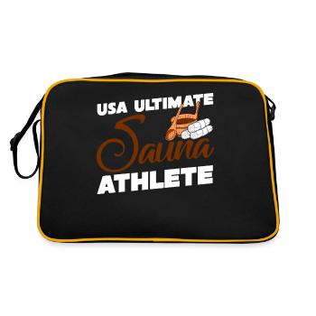 Sauna USA Saunas bien-être - Sac Retro - noir/or - Dos