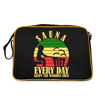 Sauna Bien-être - Sac Retro - noir/or - Dos
