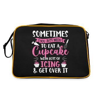 Cupcake - Retro Bag - black/gold - Back