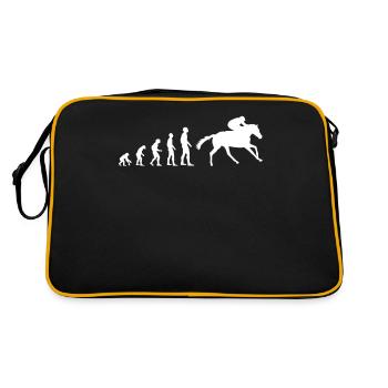Évolution vers un coureur de chevaux - Sac Retro - noir/or - Dos