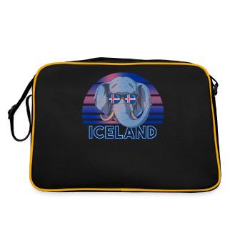 Islande - Sac Retro - noir/or - Dos