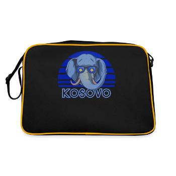 Kosovo (en anglais) - Sac Retro - noir/or - Dos