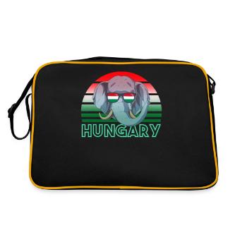 Hongrie - Sac Retro - noir/or - Dos