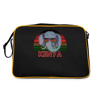 Kenya - Sac Retro - noir/or - Dos