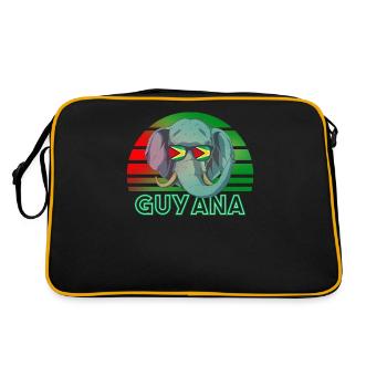 Guyana - Sac Retro - noir/or - Dos