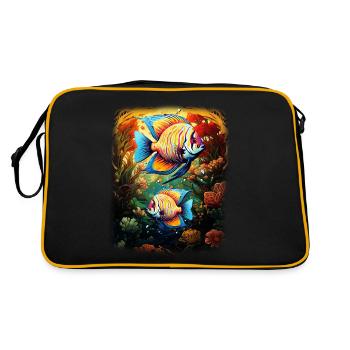 Angelfish - Retro Bag - black/gold - Back