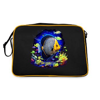 Angelfish - Retro Bag - black/gold - Back