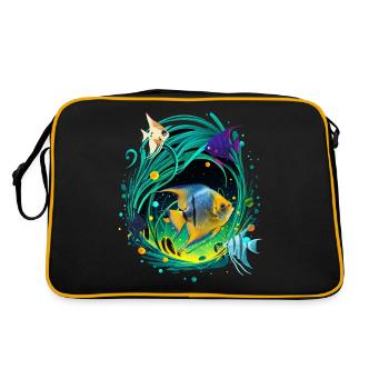 Angelfish - Retro Bag - black/gold - Back