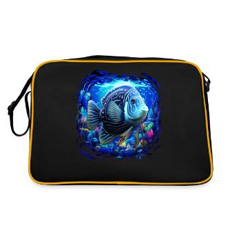 Angelfish - Retro Bag - black/gold - Back