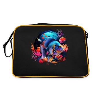 Angelfish - Retro Bag - black/gold - Back