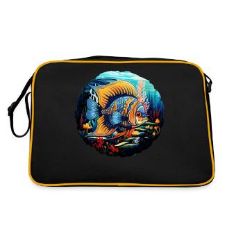 Angelfish - Retro Bag - black/gold - Back