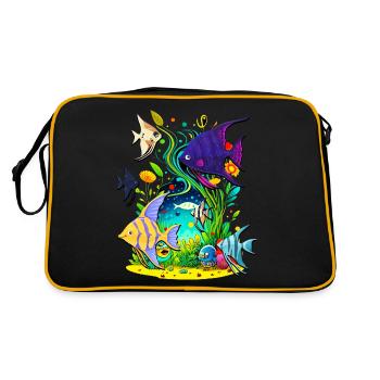 Angelfish - Retro Bag - black/gold - Back