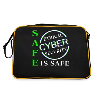 Cybersécurité éthique SAFE - Sac Retro - noir/or - Dos
