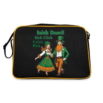 DANSE IRLANDAISE KICK CLICK PIC CELTIQUE - Sac Retro - noir/or - Dos