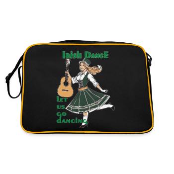DANSE IRLANDAISE Allons danser - Sac Retro - noir/or - Dos