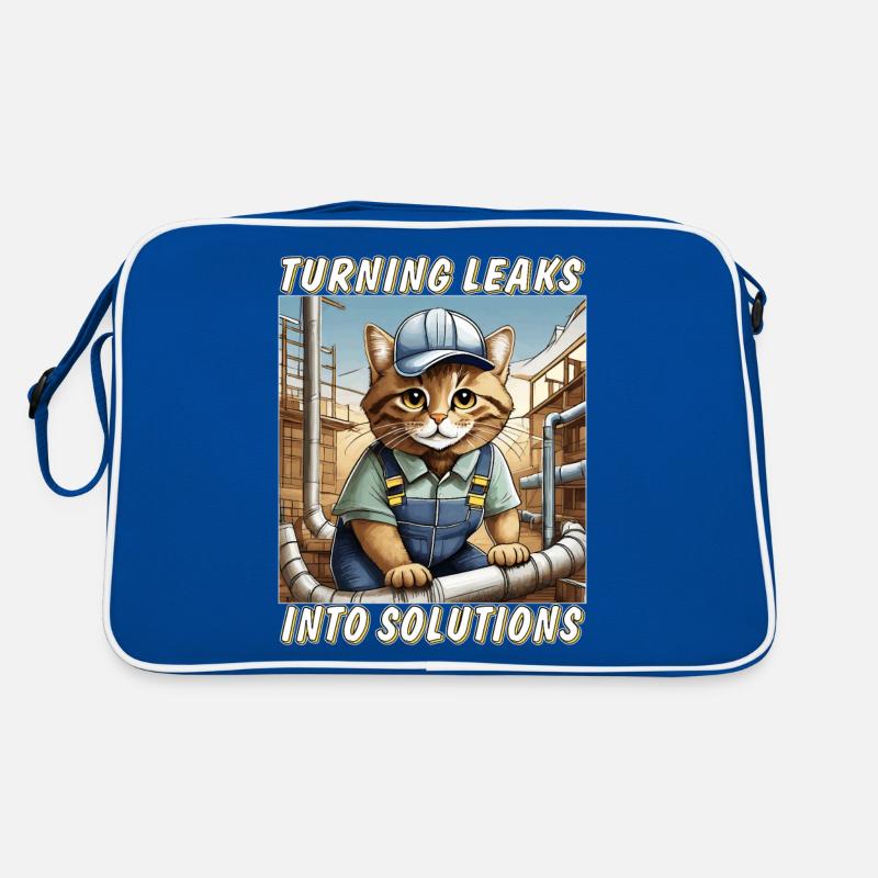 KATZE INSTALLATEUR Turning Leaks into Solution Retro Tasche